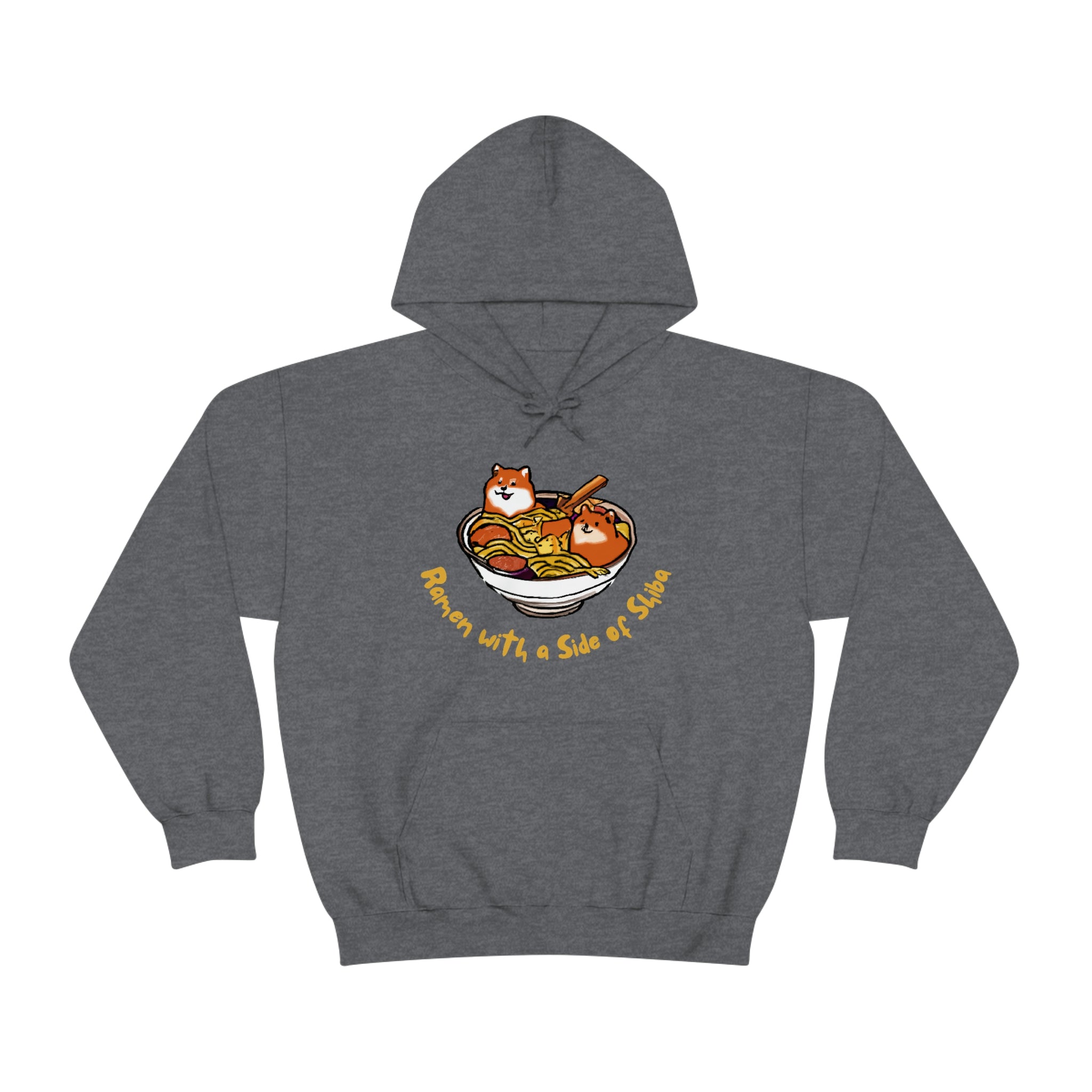 Shiba Inu Ramen Nights: Ramen Hoodie with Two Cute Pups