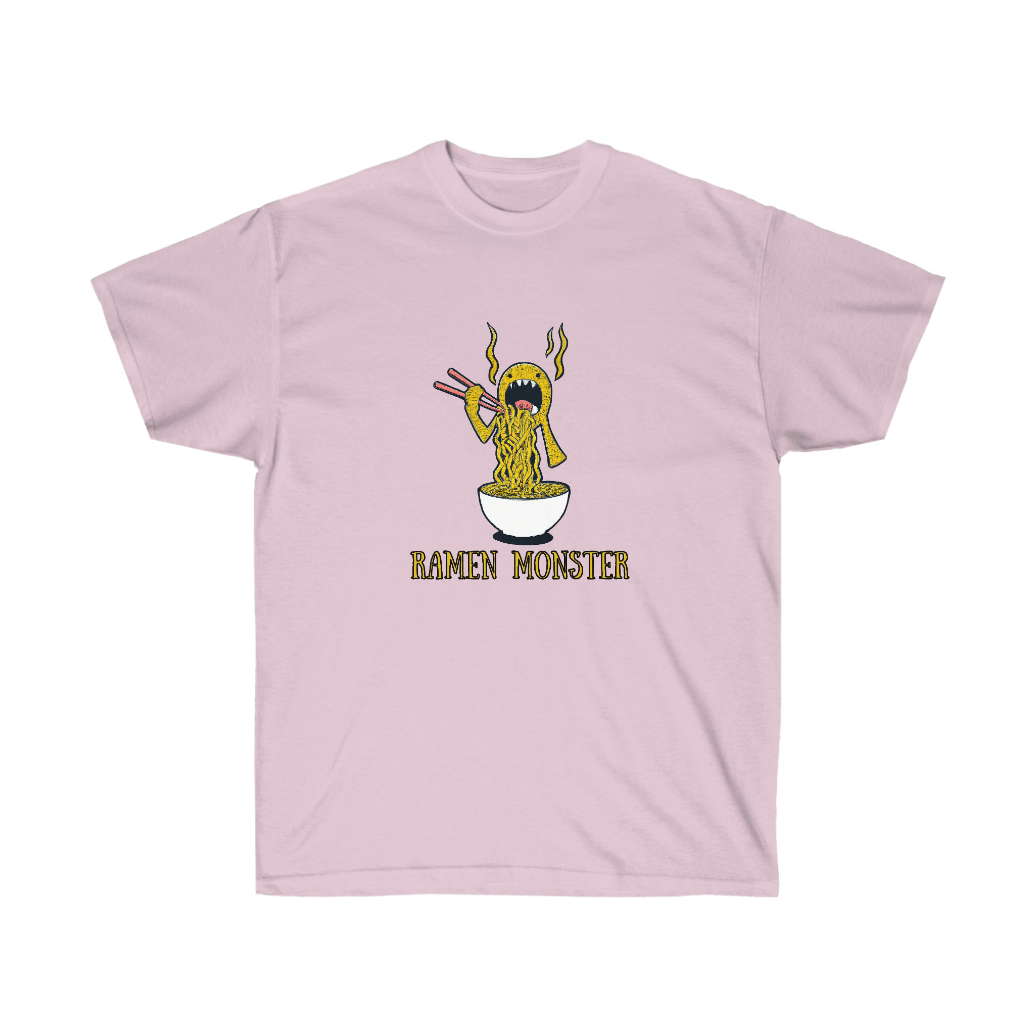 Ramen Monster Art T-Shirt Japanese Foodie Shirt for Ramen Lovers