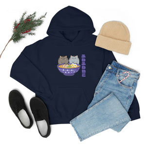 Ramen Hoodie - Noodle Loving Kitty Cats: A Foodie's Dream Asian-Inspired Pun Hoodie