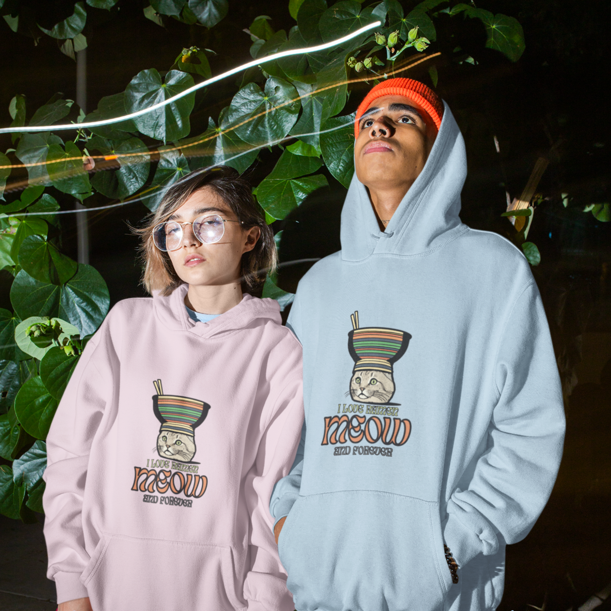 Meow for Ramen: Cat-Inspired Noodles Hoodie