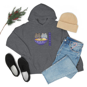 Ramen Hoodie - Noodle Loving Kitty Cats: A Foodie's Dream Asian-Inspired Pun Hoodie