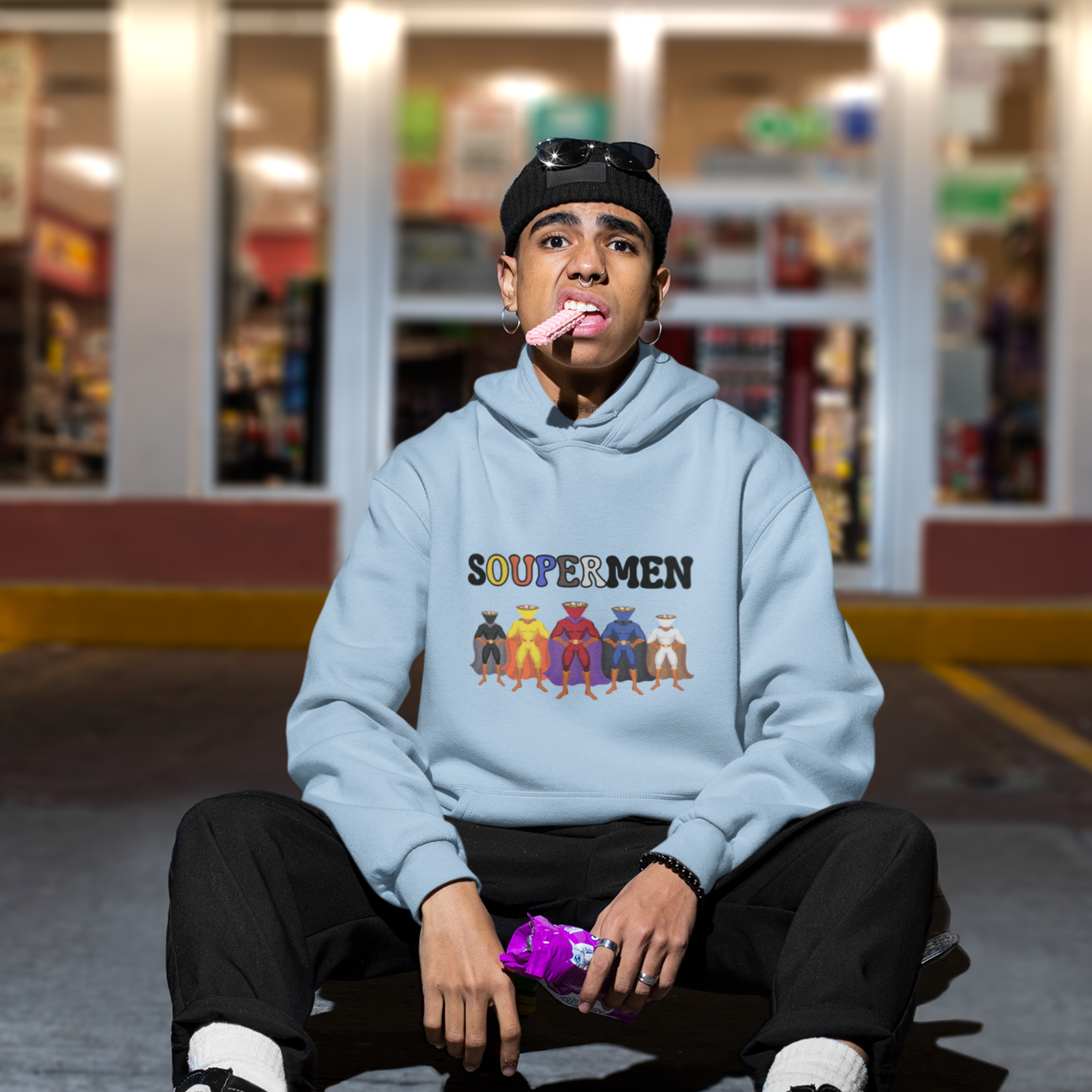 Noodle Justice: Soupermen Ramen Bowl Hoodie