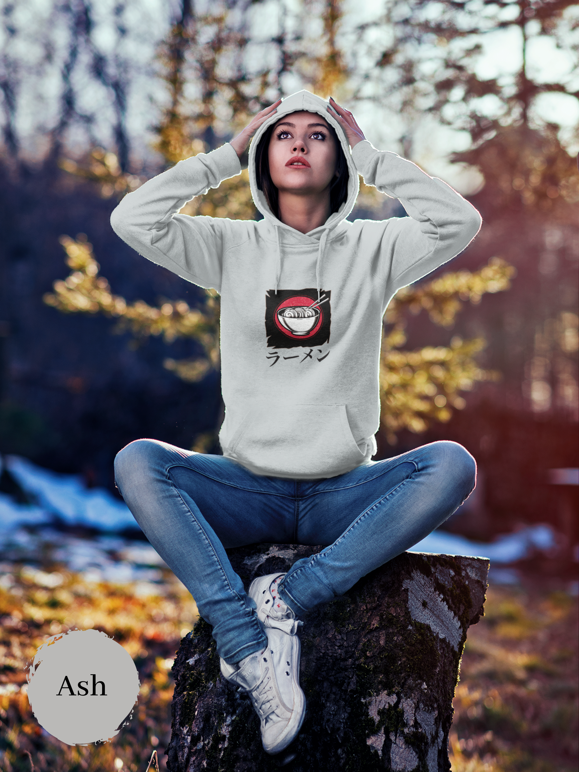Ramen Bowl Graphic Hoodie: Japanese Ramen Noodle Sweatshirt