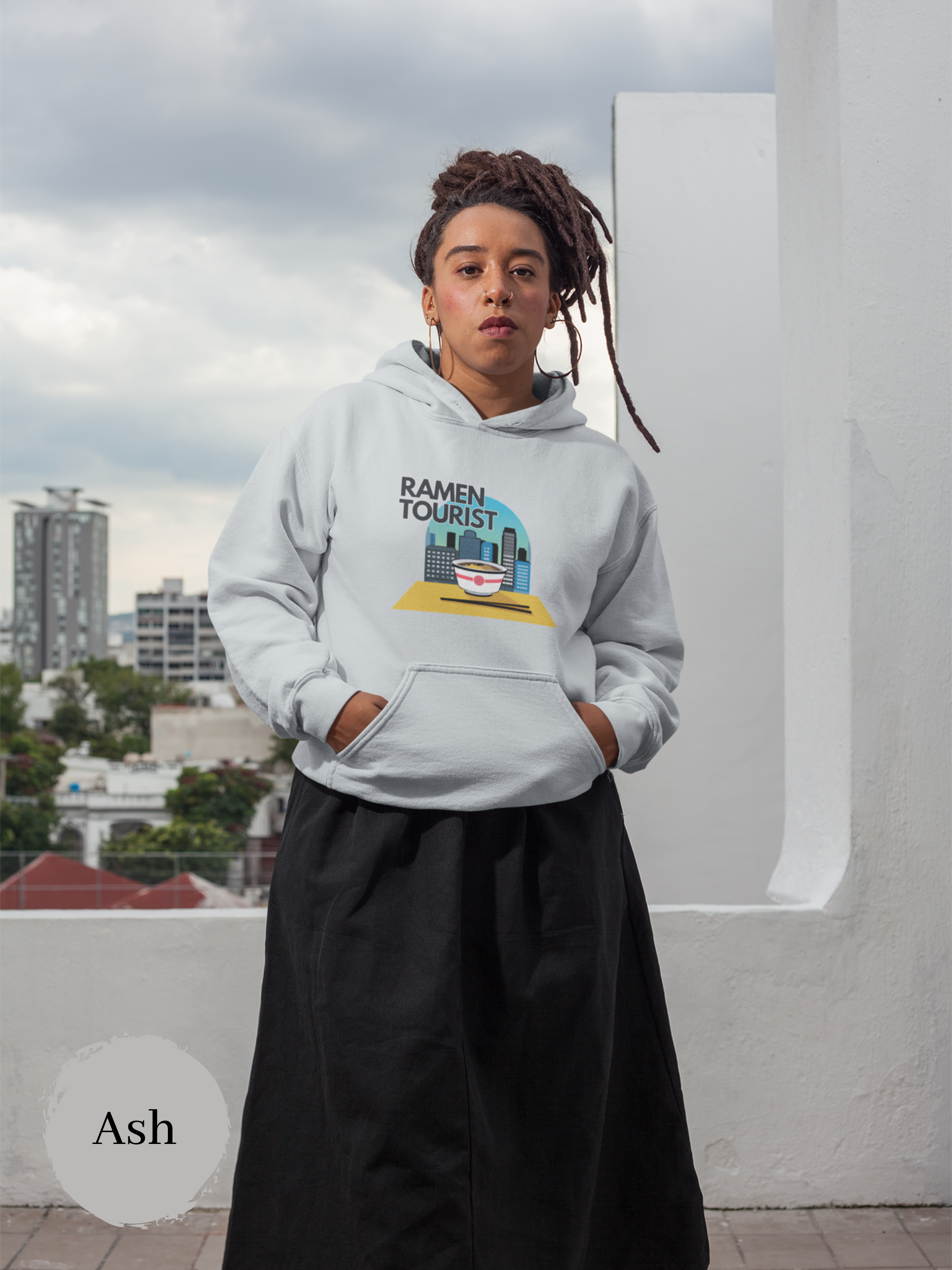 Ramen Cityscape Hoodie: Japanese Ramen Noodle Sweatshirt