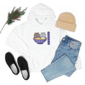 Ramen Hoodie - Noodle Loving Kitty Cats: A Foodie's Dream Asian-Inspired Pun Hoodie