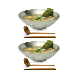 Stainless Steel 9.5" Japanese Ramen Bowls