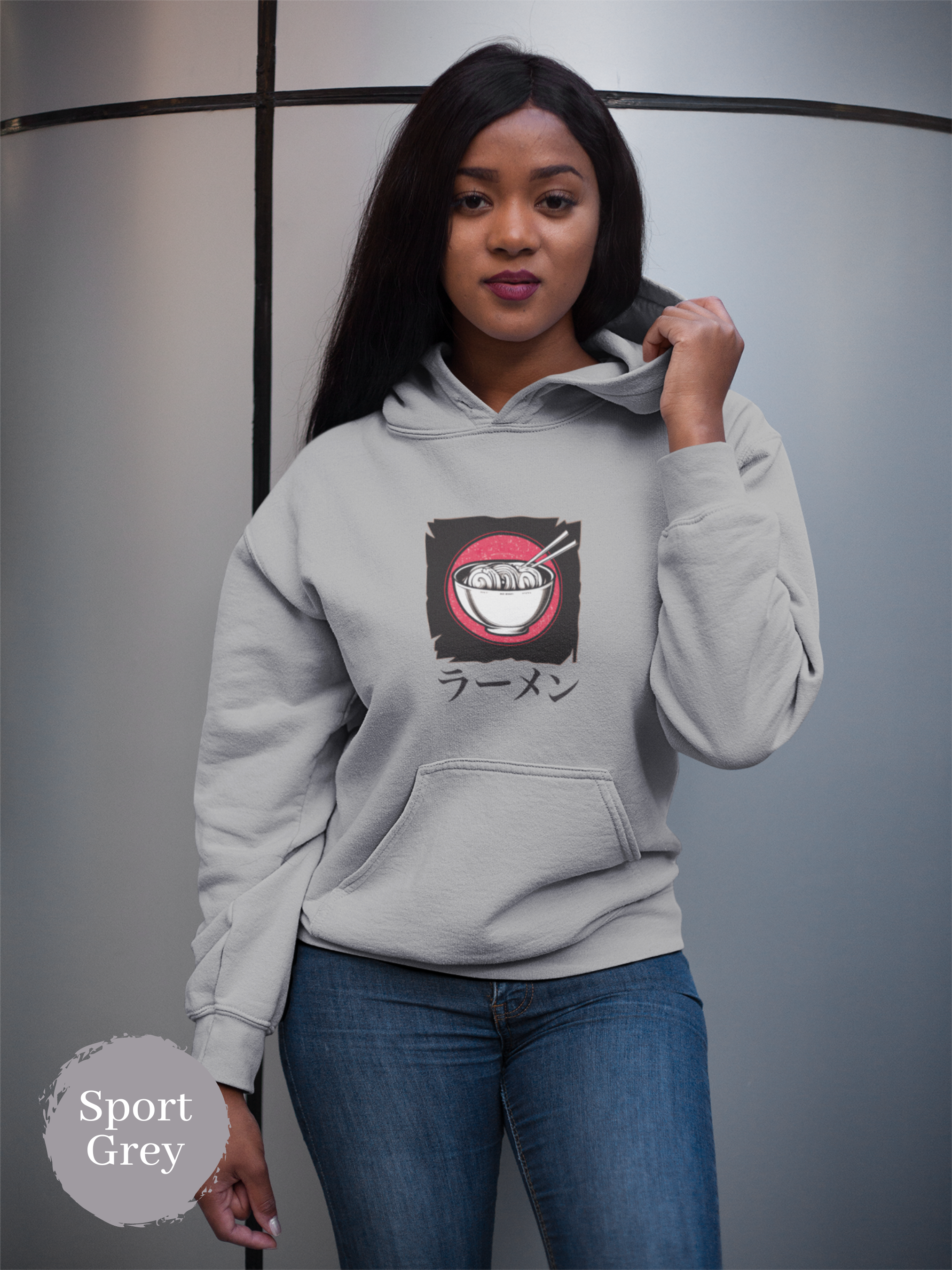 Ramen Bowl Graphic Hoodie: Japanese Ramen Noodle Sweatshirt