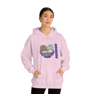 Ramen Hoodie - Noodle Loving Kitty Cats: A Foodie's Dream Asian-Inspired Pun Hoodie