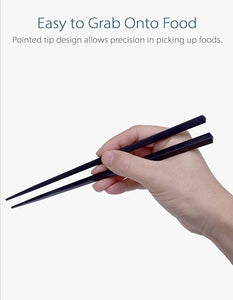 Set of 6 Chopsticks and Large Ladle Spoon Utensil Set (Melamine)