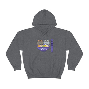 Ramen Hoodie - Noodle Loving Kitty Cats: A Foodie's Dream Asian-Inspired Pun Hoodie