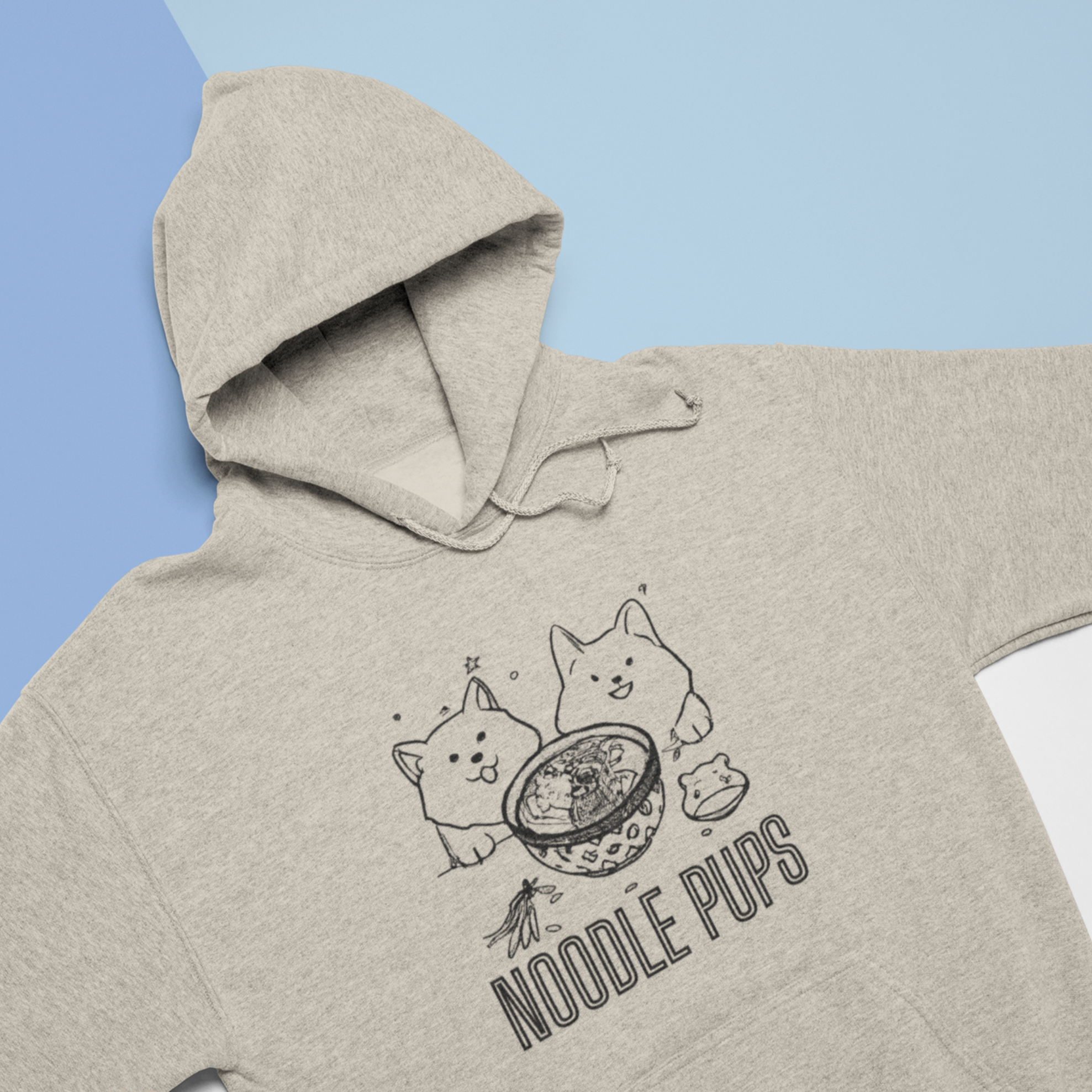 Noodle Pups Ramen Hoodie Shiba Inu Dog Sweatshirt