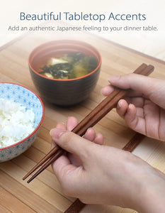 Set of 2 Chopsticks and Large Ladle Spoon Utensil Set (Wood)