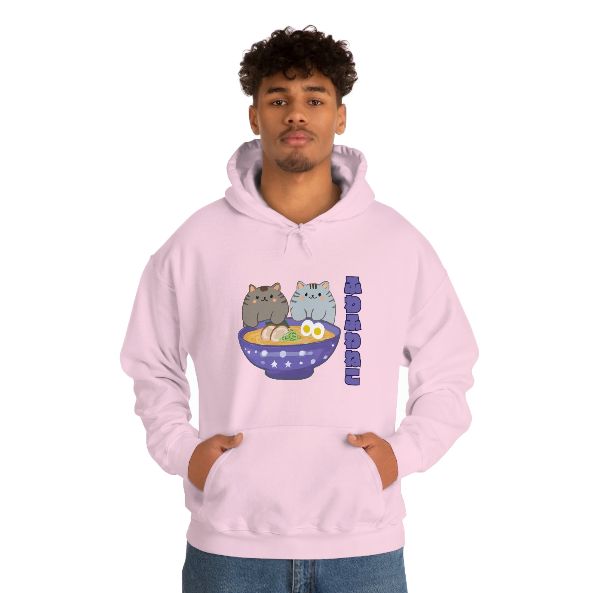 Ramen Hoodie - Noodle Loving Kitty Cats: A Foodie's Dream Asian-Inspired Pun Hoodie