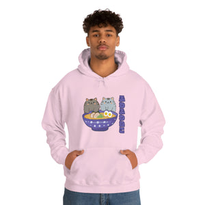 Ramen Hoodie - Noodle Loving Kitty Cats: A Foodie's Dream Asian-Inspired Pun Hoodie