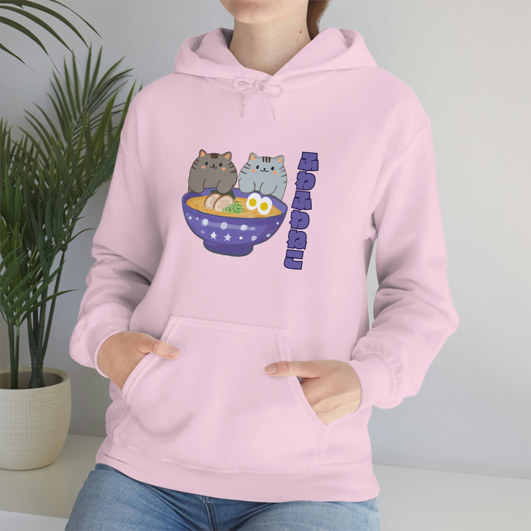 Ramen Hoodie - Noodle Loving Kitty Cats: A Foodie's Dream Asian-Inspired Pun Hoodie