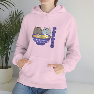 Ramen Hoodie - Noodle Loving Kitty Cats: A Foodie's Dream Asian-Inspired Pun Hoodie