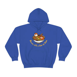 Shiba Inu Ramen Nights: Ramen Hoodie with Two Cute Pups