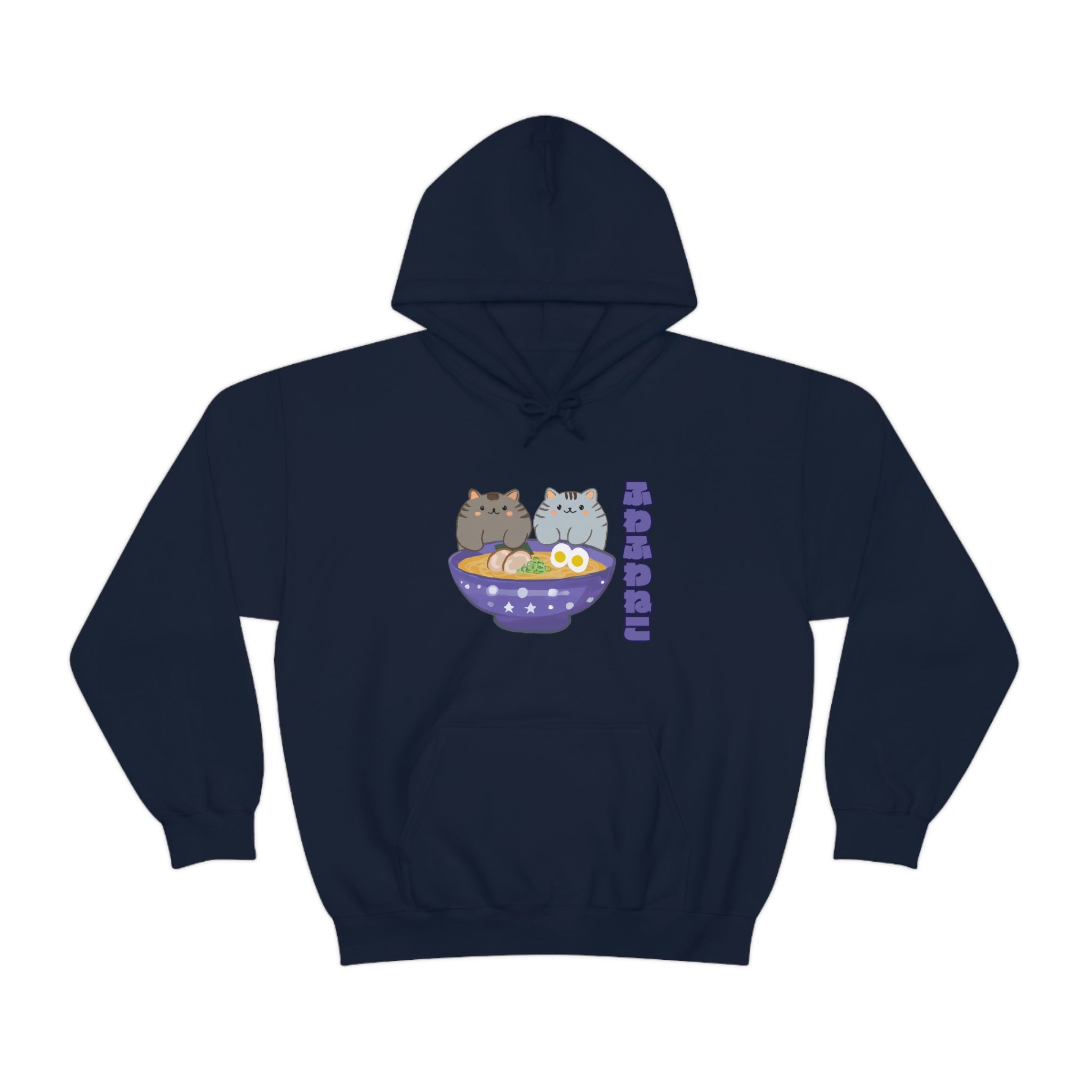 Ramen Hoodie - Noodle Loving Kitty Cats: A Foodie's Dream Asian-Inspired Pun Hoodie