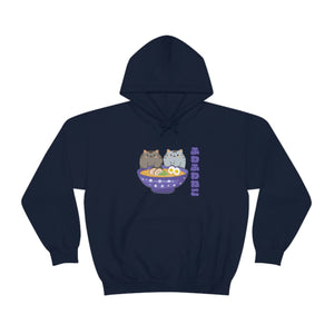 Ramen Hoodie - Noodle Loving Kitty Cats: A Foodie's Dream Asian-Inspired Pun Hoodie