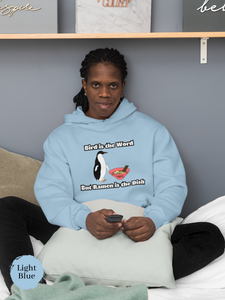 Ramen Hoodie: Bird is the Word, but Ramen is the Dish - A Playful and Whimsical Asian Food and Ramen Art Hoodie with a Penguin Twist
