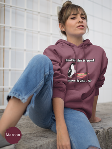 Ramen Hoodie: Bird is the Word, but Ramen is the Dish - A Playful and Whimsical Asian Food and Ramen Art Hoodie with a Penguin Twist
