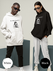 Ramen Noodle Hoodie: "Don't Disturb Me" (Black and White Edition)