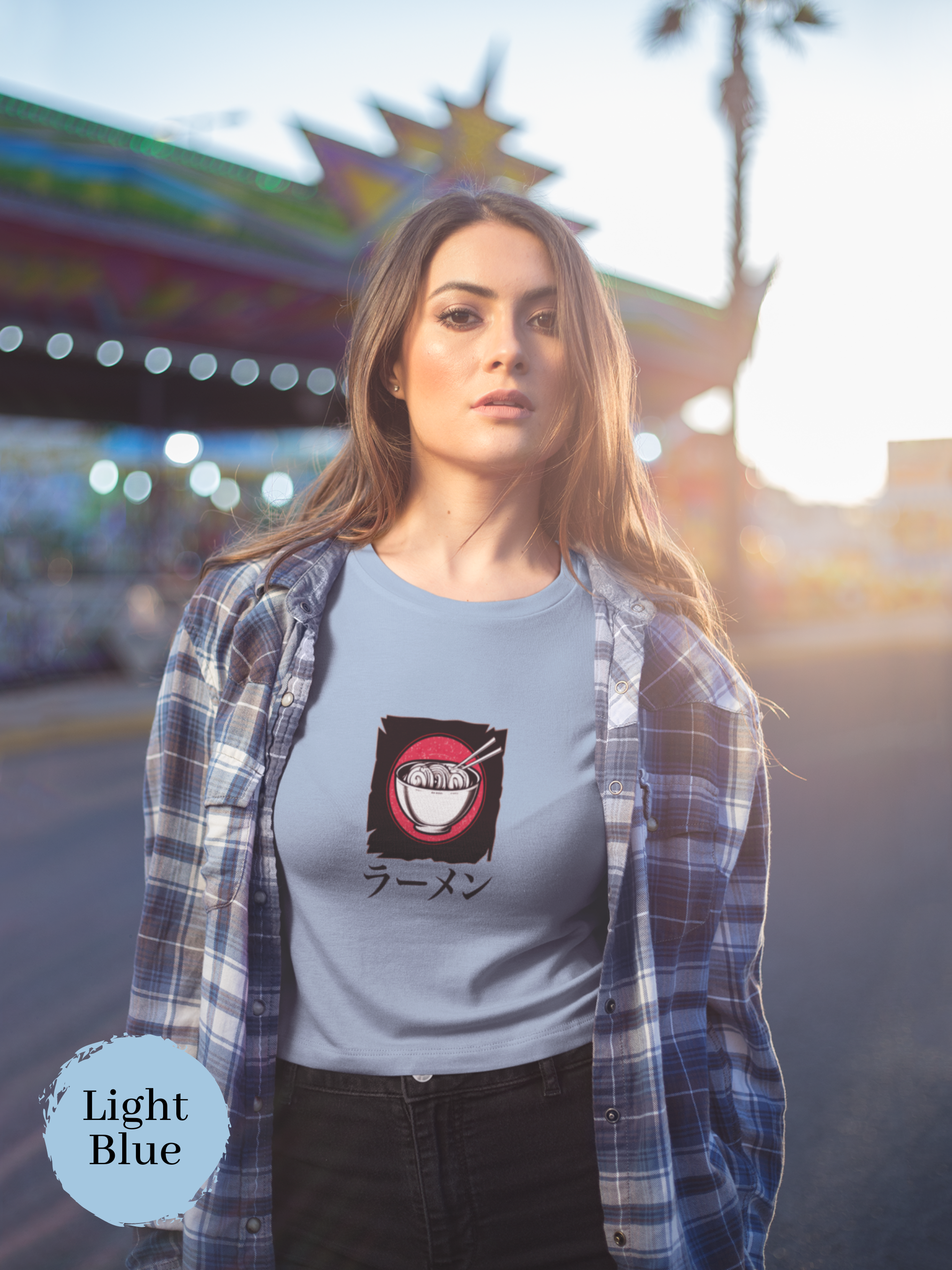 Ramen T-Shirt with Japanese Ramen Bowl Illustration - Foodie Shirt for Ramen Art Enthusiasts