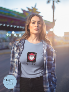 Ramen T-Shirt with Japanese Ramen Bowl Illustration - Foodie Shirt for Ramen Art Enthusiasts