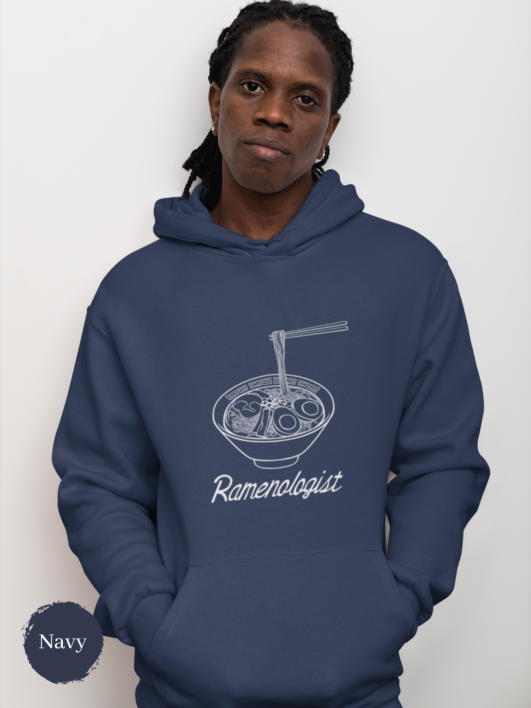 Ramen Hoodie: Ramenologist - A Playful Asian Foodie Hoodie with Stylish Ramen Art and Punny Phrase