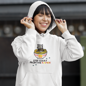 Ramen Protector Hoodie: Cats and Noodles
