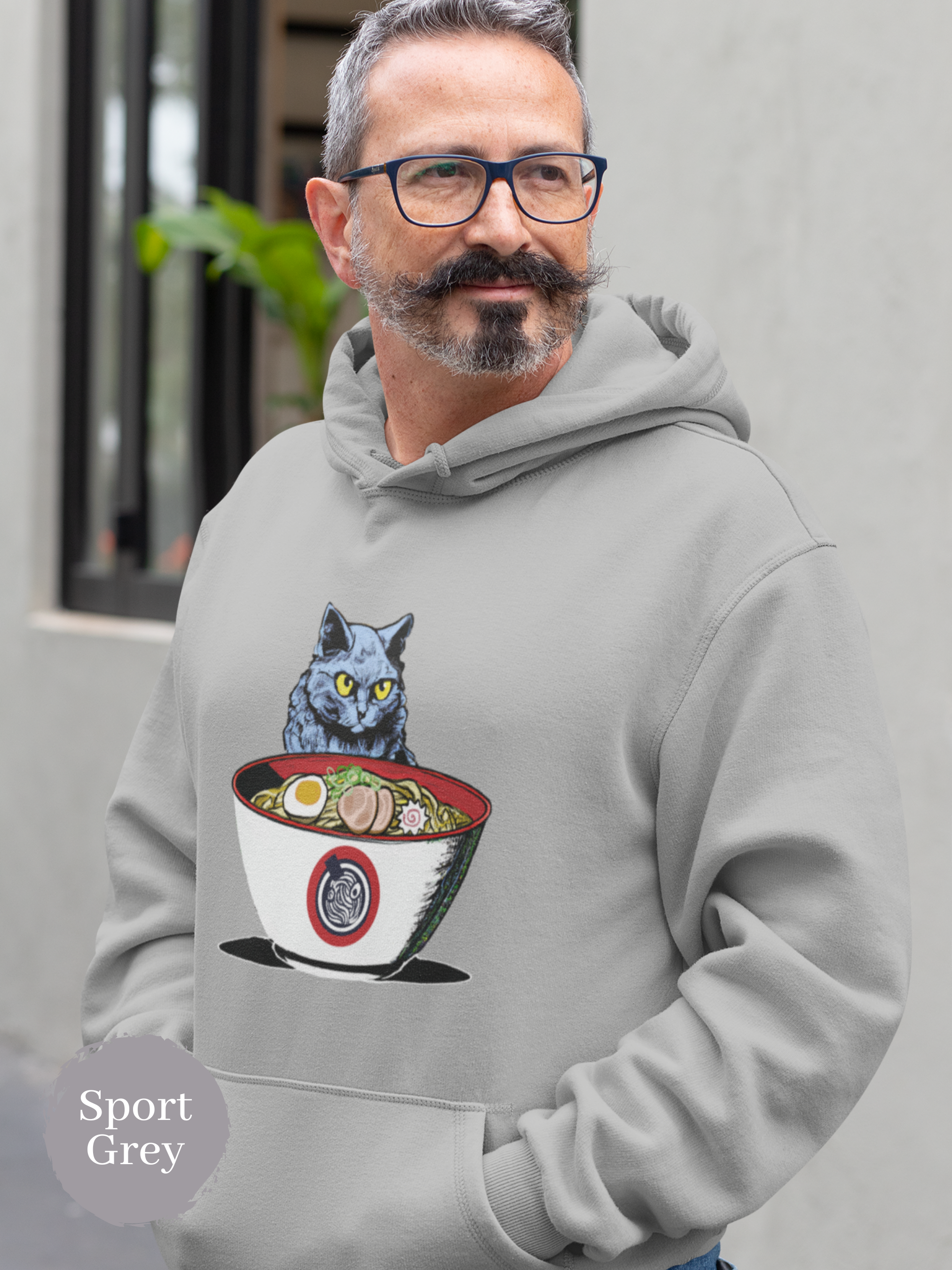Ramen Hoodie: Angry Ramen Guardian - A Unique and Playful Asian Food Hoodie with a Pun Twist