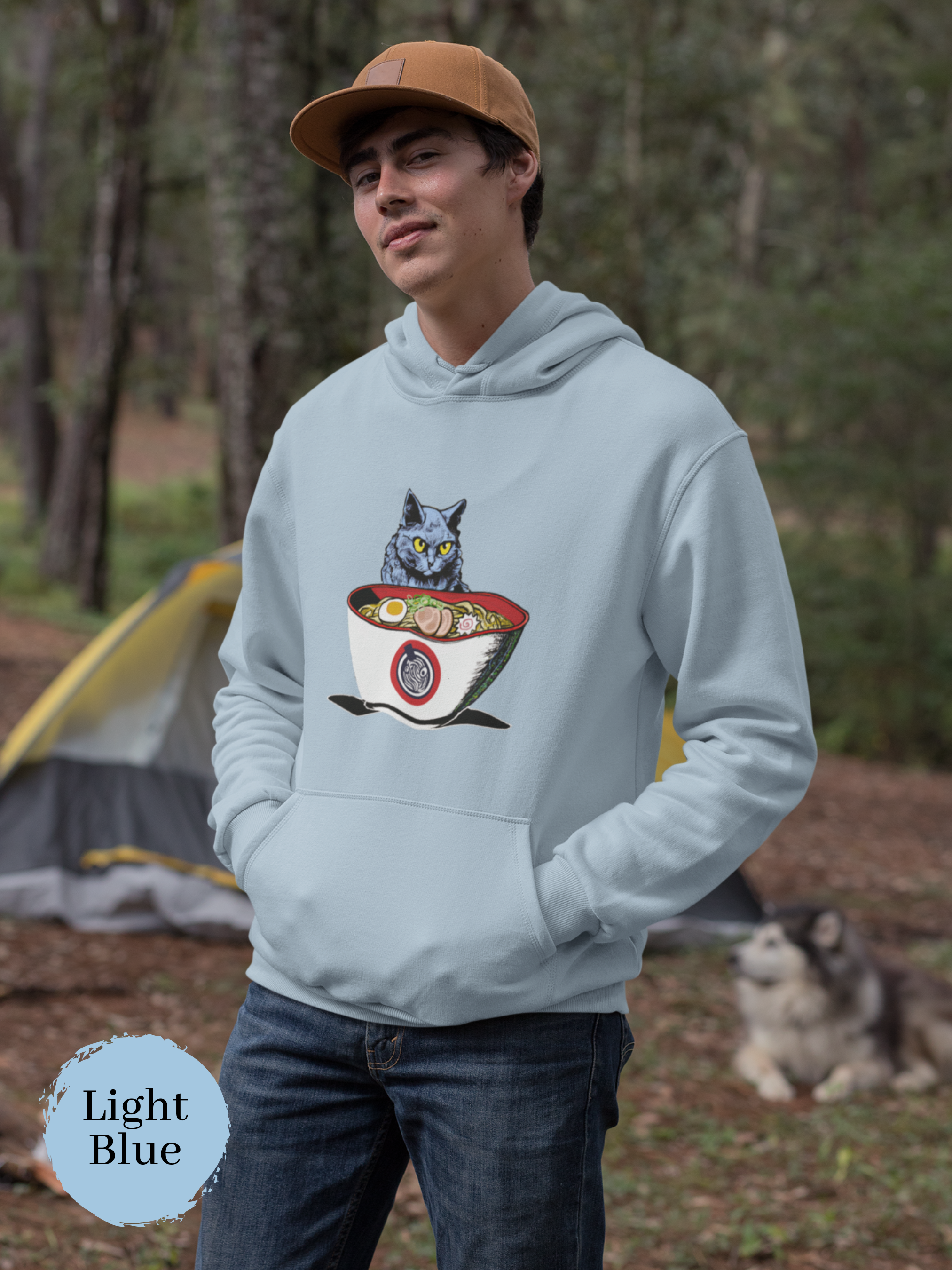 Ramen Hoodie: Angry Ramen Guardian - A Unique and Playful Asian Food Hoodie with a Pun Twist