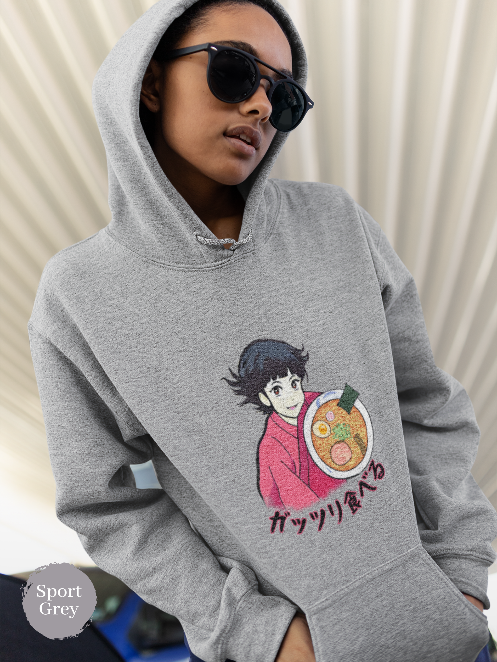 Ramen Hoodie: Anime Kimono Girl Edition - A Foodie Hoodie for Fans of Ramen Art and Asian Cuisine