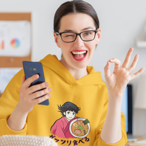 Ramen Hoodie: Anime Kimono Girl Edition - A Foodie Hoodie for Fans of Ramen Art and Asian Cuisine