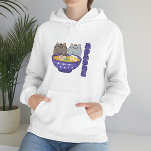 Ramen Hoodie - Noodle Loving Kitty Cats: A Foodie's Dream Asian-Inspired Pun Hoodie