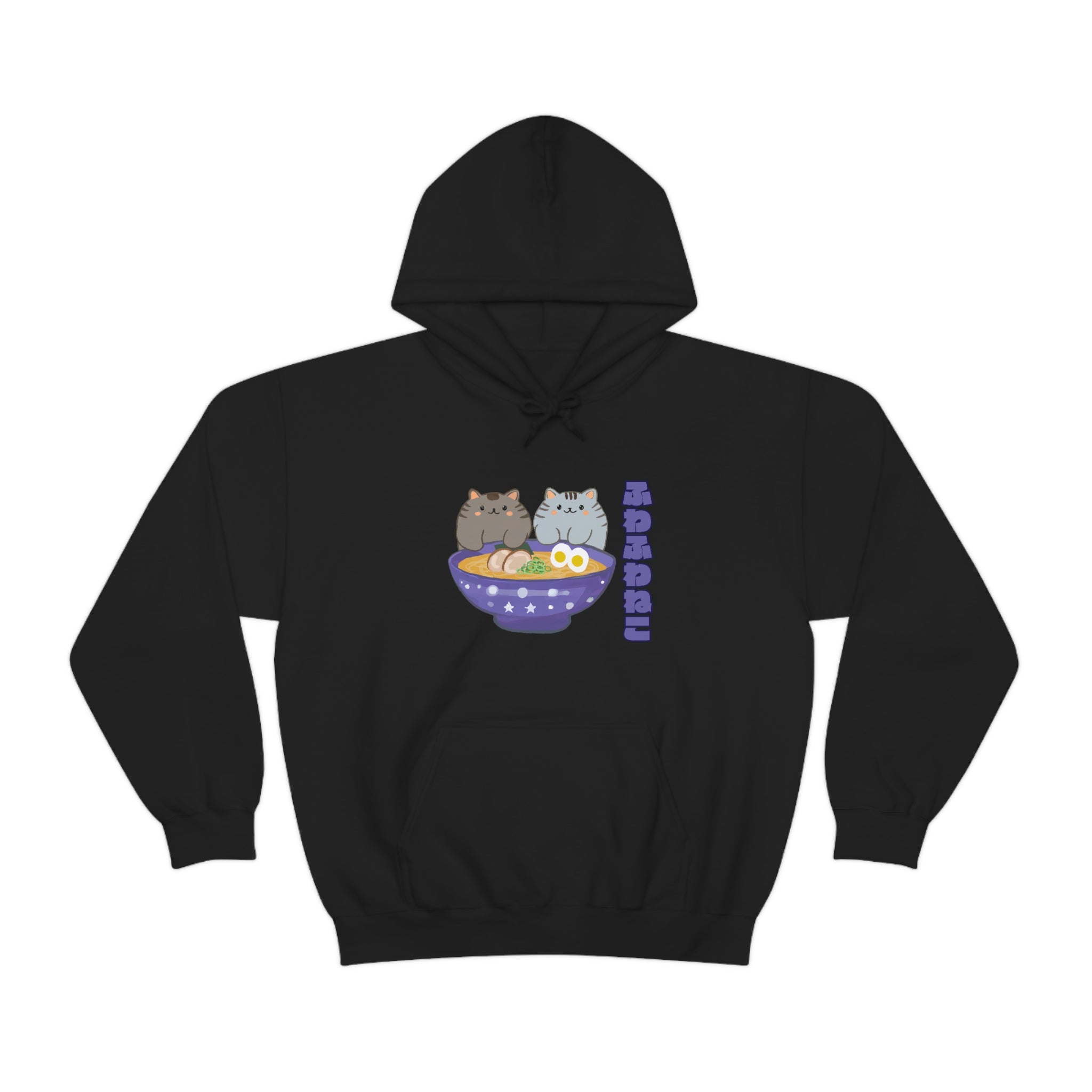 Ramen Hoodie - Noodle Loving Kitty Cats: A Foodie's Dream Asian-Inspired Pun Hoodie