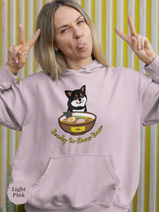 Ramen Hoodies: Ready to Chow Down with Shiba Inu - Funny Foodie Hoodies for Ramen Lovers with Asian Food Art and Pun Hoodies
