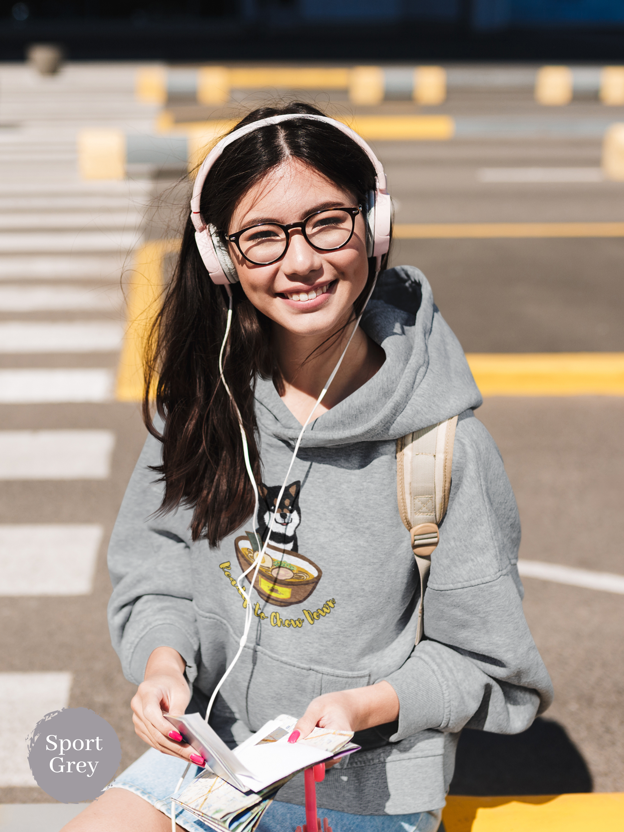 Ramen Hoodies: Ready to Chow Down with Shiba Inu - Funny Foodie Hoodies for Ramen Lovers with Asian Food Art and Pun Hoodies