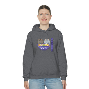 Ramen Hoodie - Noodle Loving Kitty Cats: A Foodie's Dream Asian-Inspired Pun Hoodie