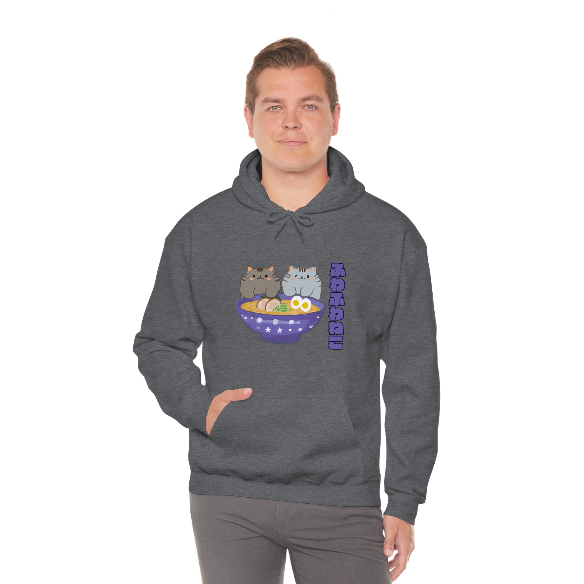 Ramen Hoodie - Noodle Loving Kitty Cats: A Foodie's Dream Asian-Inspired Pun Hoodie