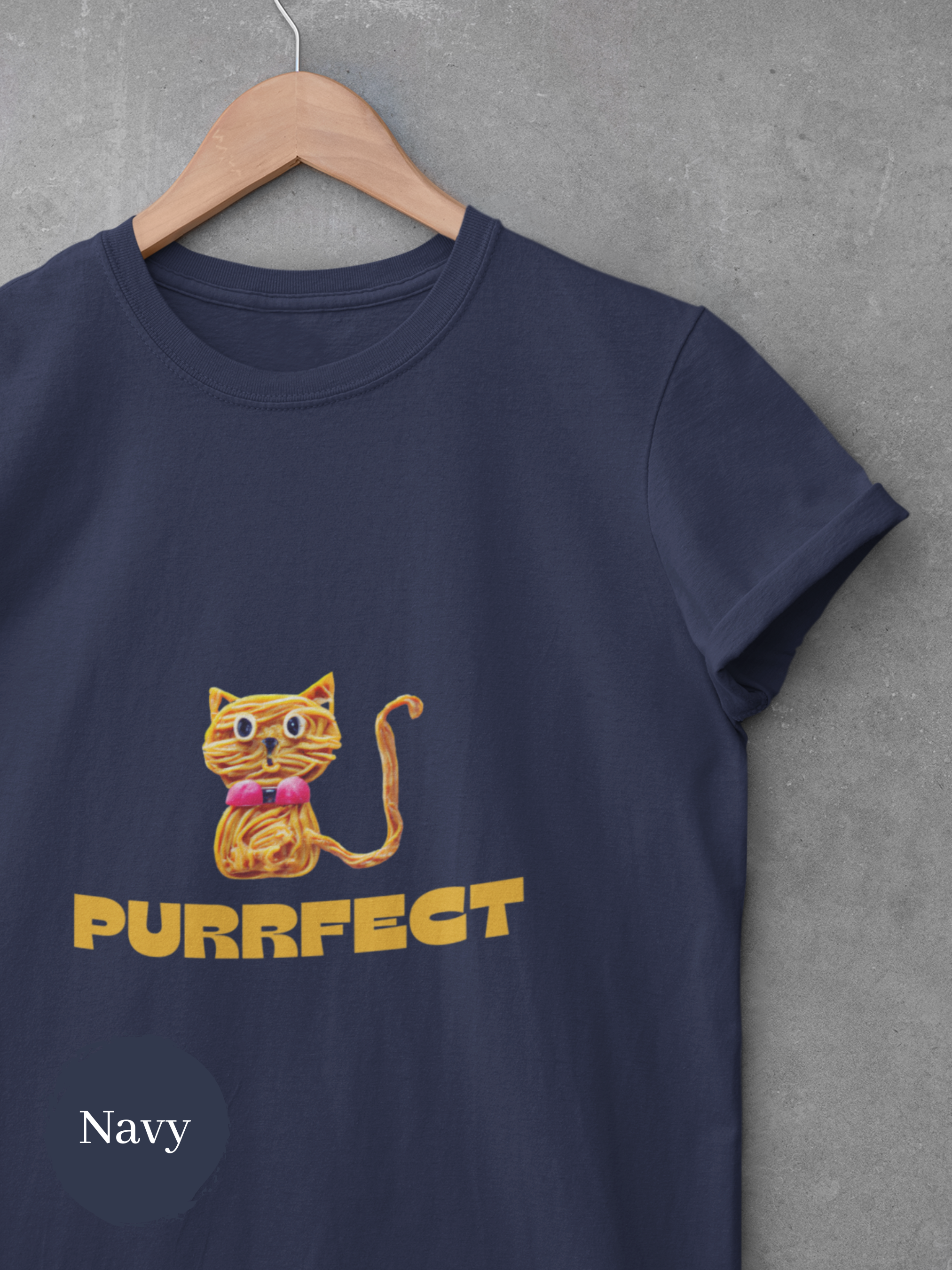Ramen Art Purrfect T-Shirt - Cute Cat Made of Noodles