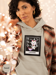 Ramen Hoodie: Lucky Cat and Delicious Ramen Art on Asian Food Hoodies for Foodie Fans