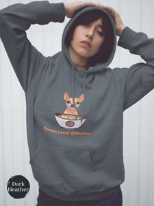 Ramen Hoodie - Show off your Foodie Love and Asian Art Style with Ramen Lovin' Chihuahua Pun Hoodies