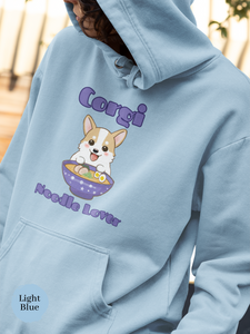 Ramen Hoodie: Corgi Noodle Lover with Ramen Art and Asian Food Vibes, Perfect for Foodie Hoodies and Pun Hoodies Fans