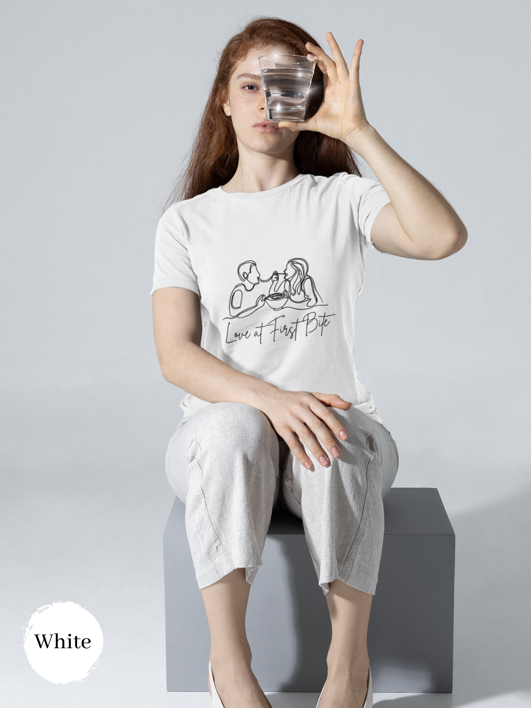 Ramen T-shirt: Japanese Shirt with Foodie Ramen Art Featuring a Couple Together