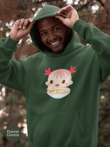 Ramen Hoodie with Axolotl and Asian Food Art: A Deliciously Punny Hoodie Sweatshirt