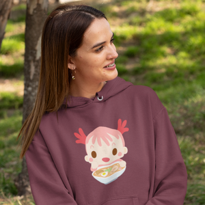 Ramen Hoodie with Axolotl and Asian Food Art: A Deliciously Punny Hoodie Sweatshirt