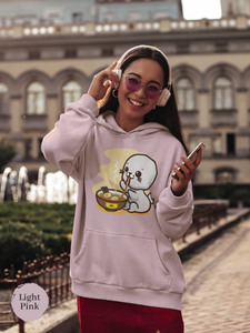 Ramen Hoodie: Adorable Baby Seal and Delicious Ramen - Asian Foodie Hoodie