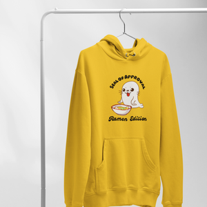 Ramen Hoodie: Seal of Approval Edition - Foodie and Pun Hoodie with Adorable Ramen Art and Asian-Inspired Design