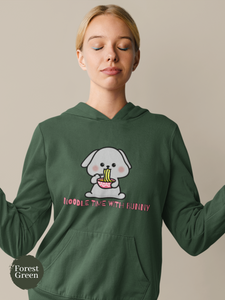 Ramen Hoodie: Noodle Time with Bunny - A Fun and Playful Ramen Art Hoodie for Foodie and Asian Food Lovers